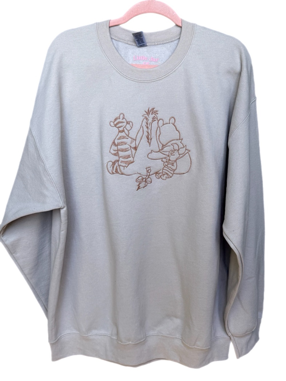 Winnie the Pooh Minimalist Embroidered Sweatshirt – Little Jar of Magic – Cozy